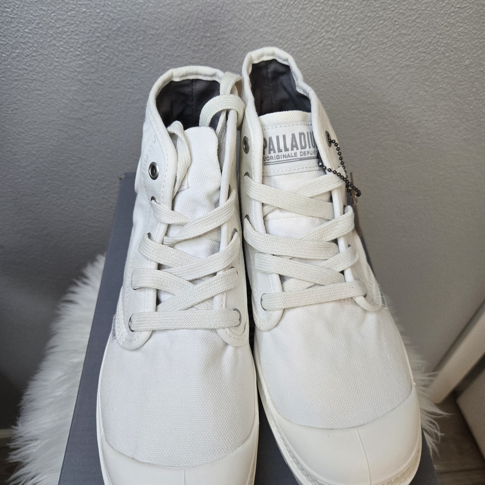 Palladium Womens Pampa White High-Top Sneakers Ret $140 - Picture 4 of 11